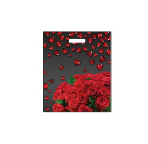 Пакет подарочный Миленд Мармеладные сердечки 60 мк 45*38 см