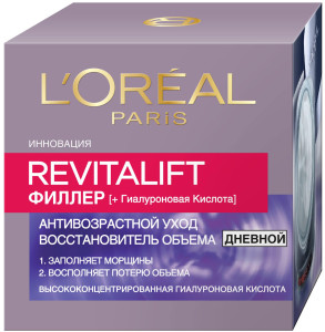 L'Oreal Paris Дневной антивозрастной крем "Ревиталифт Филлер [ha]" против морщин, для лица, 50 мл - 1