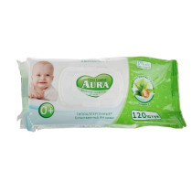 Салфетки влажные Aura Ultra Comfort Aлоэ и витамин E детские 120шт