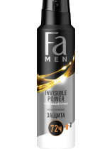 Дезодорант-антиперспирант спрей Fa Men Invisible Power освежающий аромат, 72 ч 150 мл