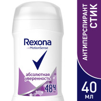 Дезодорант-антиперспирант стик Rexona Абсолютная уверенность  40 мл