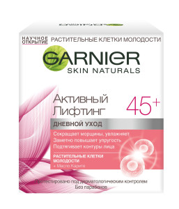 Крем для лица Garnier Skin Naturals  Антивозрастной уход, Активный лифтинг 45+ сокращающий морщины, дневной 50 мл - 1