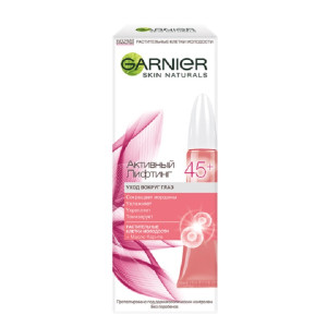 Крем для век Garnier Skin Naturals  Антивозрастной уход, Активный лифтинг 45+ сокращающий морщины 15 мл - 1