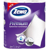 Полотенце бумажное Zewa Premium Белое 2-х слойное 2 рулона