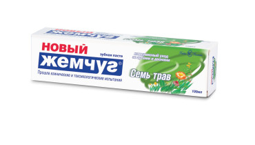 Зубная паста Новый жемчуг Семь трав 100 мл