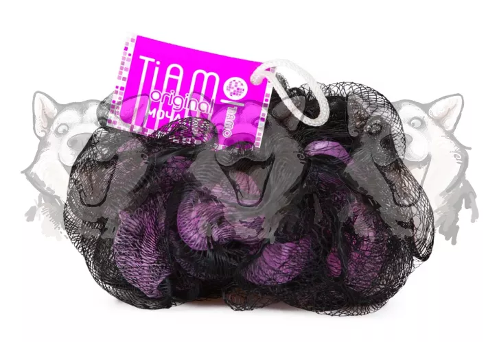 Мочалка для тела Tiamo Original из нейлона Шар цвет в ассортименте – 1