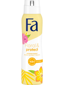 Дезодорант-антиперспирант спрей Фа Floral Protect аромат орхидеи и фиалки, 48 ч 150 мл - 1