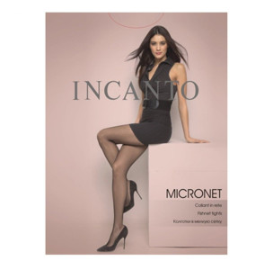 Колготки Incanto Micronet Incanto 1/2 Nero (мелкая сетка)