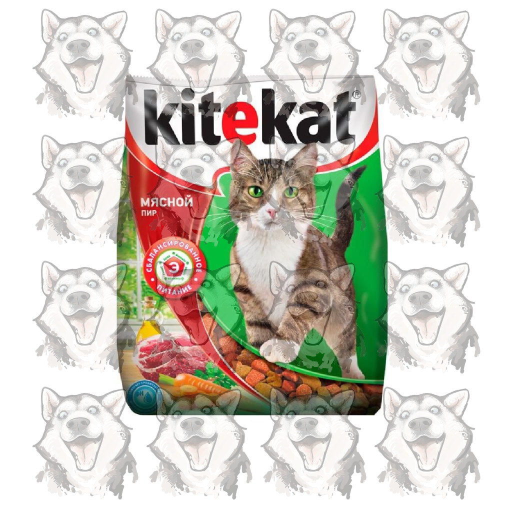 Корм для кошек Kitekat Мясной Пир 350 гр. Купить в интернет-магазине Бонжур