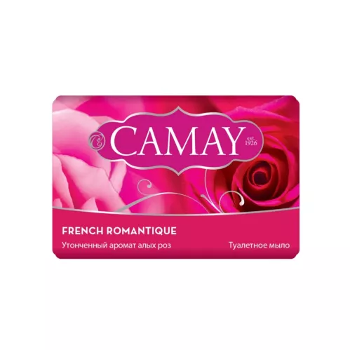 CAMAY Романтик твердое мыло с ароматом французской розы 4х75 гр – 1