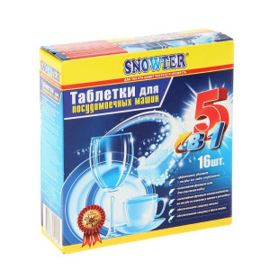 Таблетки Snowter для посудомоечной машин 16шт