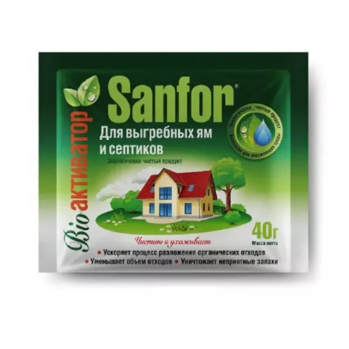 Чистящее средство Sanfor для выгребных ям и септиков 40 гр – 1