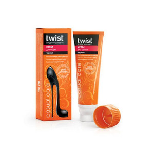 TWIST Casual Крем для обуви туба Черный 50мл