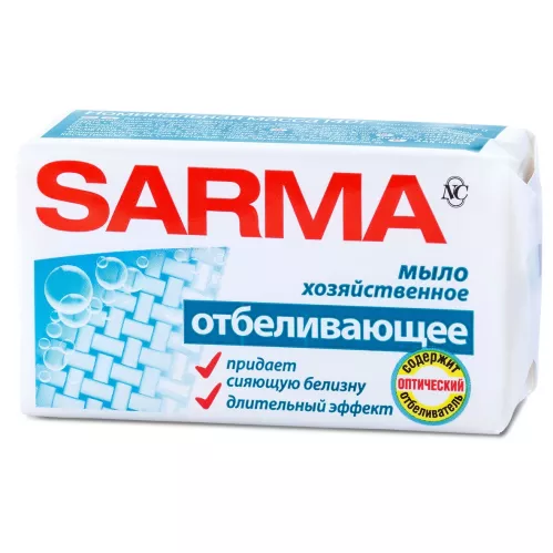 Мыло хозяйственное Сарма Отбеливающее 140 гр – 1