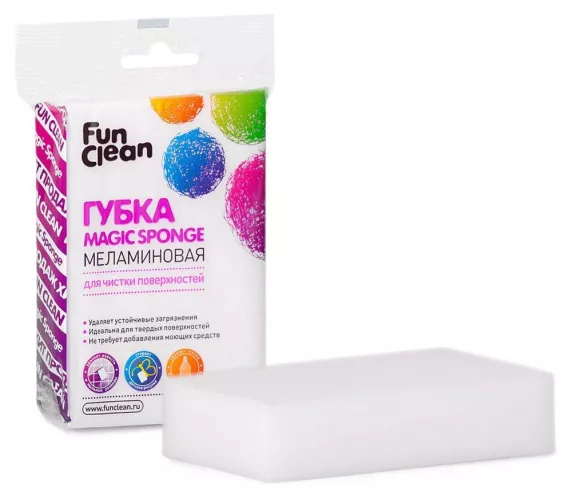 Губка Fun Clean для мытья поверхностей меламин 1шт – 1