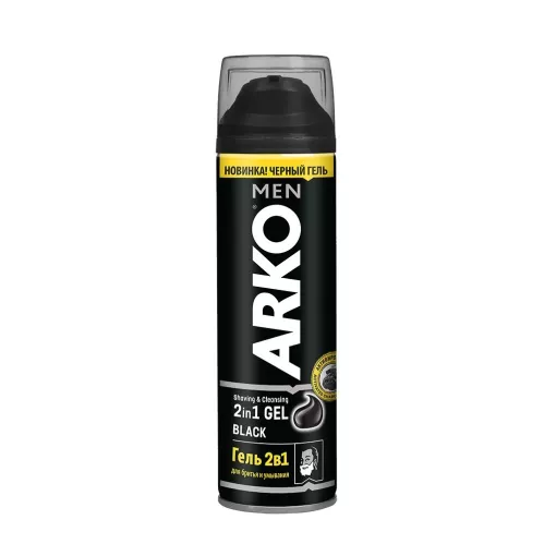 Гель для бритья и умывания Arko Men Black 200 мл – 1
