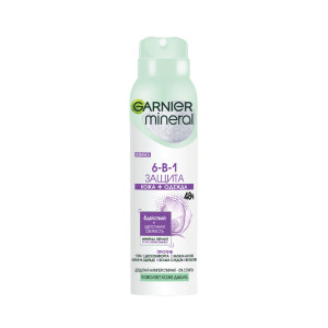 Дезодорант-антиперспирант спрей Garnier Mineral 6-в-1 защита 48ч женский 150 мл 150 мл - 1