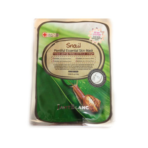 Маска Jant Blanc Snail Mucus Plentiful Essential Skin Mask  Улиточный Муцин тканевая для лица (Корея) 25гр