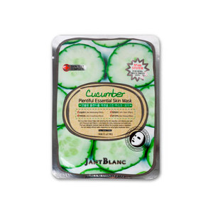 Маска Jant Blanc Cucumber Plentiful Essential Skin Mask Огурец тканевая для лица (Корея) 25гр