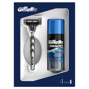 Подарочный набор Gillette бритва с 1 сменной кассетой и гель для бритья Экстракомфорт 75 мл - 1