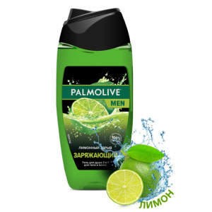 Гель для душа Palmolive Лимонный Взрыв заряжающий 2 в 1 для мужчин 250 мл - 1