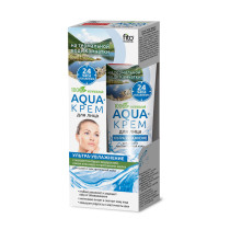 Крем для лица Народные рецепты на термальной воде Камчатки Ультра-увлажнение для сухой и чувствительной кожи Aqua-крем 45 мл
