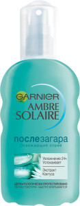 Средство после загара Garnier Ambre Solaire спрей успокаивающий с экстрактом кактуса увлажнение 24 ч 200 мл - 1