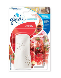 Микроспрей Glade для ванной Гранат и клюква 10 мл