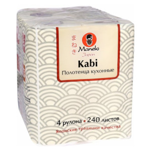 Maneki Kabi Полотенца кух. 2сл, 60л, 4рул, КТ265