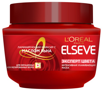 Маска для волос L`Oreal Paris Elseve Эксперт Цвета для окрашенных и мелированных волос 300 мл - 1