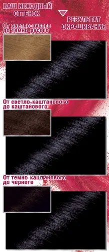 Garnier Стойкая крем-краска для волос "Color Sensation, Роскошь цвета", оттенок 1.0, Драгоценный черный агат – 2