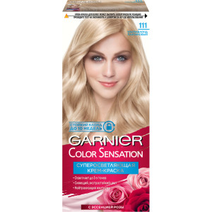 Краска для волос Garnier Color Sensation стойкая Роскошь цвета оттенок 111 Ультра блонд платиновый 110 мл - 1