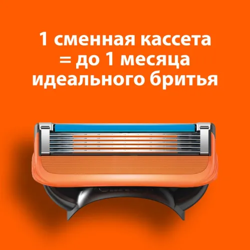 Сменные кассеты Gillette Fusion5 с 5 лезвиями c точным триммером для труднодоступных мест 2 шт – 1