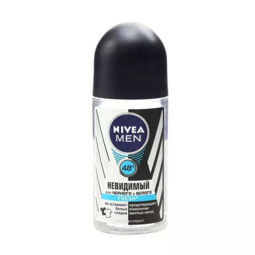 Дезодорант шариковый Nivea Men Fresh Невидимый для черного и белого – 1