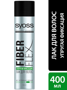 Лак для волос СЬĔСС FiberFlex Упругая фиксация, без склеивания, быстрое высыхание, экстрасильная фиксация 4, 400 мл - 1