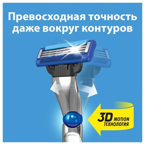 Сменные кассеты Gillette Mach3 Turbo с 3 лезвиями прочнее чем сталь с улучшенной смазывающей полоской для точного бритья 2 шт – 7