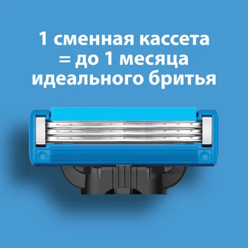 Сменные кассеты Gillette Mach3 Turbo с 3 лезвиями прочнее чем сталь с улучшенной смазывающей полоской для точного бритья 2 шт – 9