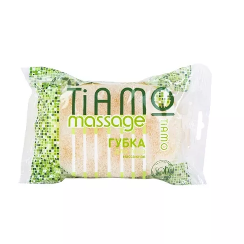 Губка для тела Tiamo Massage овальная поролон – 1