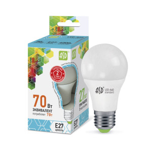 Лампа светодиодная Led-A60-standard 7Вт 160-260В Е27 4000К ASD