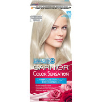 Крем-краска для волос Garnier Color Sensation Стойкая оттенок 910 Пепельно-платиновый Блонд
