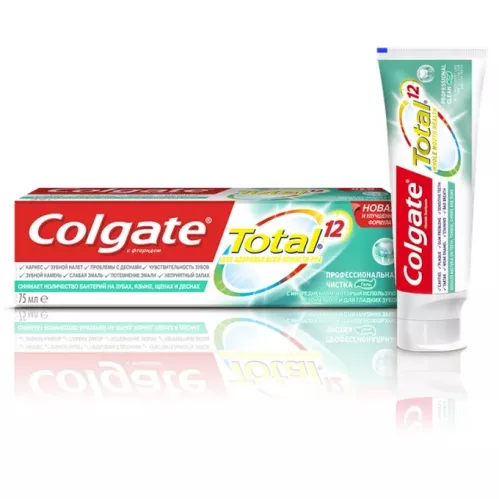 Зубная паста Colgate Total 12 Профессиональная чистка, гель 75 мл – 1