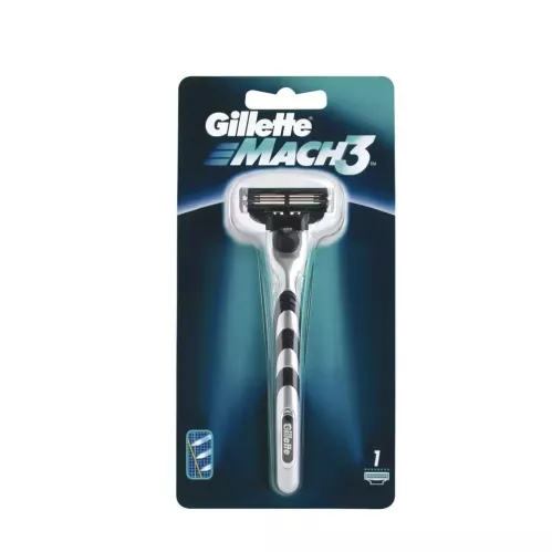 Бритвенный станок Gillette Mach3 1 кассета с 3 лезвиями прочнее чем сталь для точного бритья 1 шт – 1