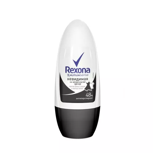 Дезодорант-антиперспирант шариковый Rexona Невидимая на черной и белой одежде 50 мл – 1