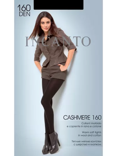 Колготки Incanto Cashmere 160 Den цвет Nero с хлопком и шерстью размер 5 – 1