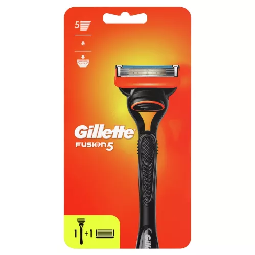 Бритвенный станок Gillette Fusion5 2 кассеты с 5 лезвиями с уменьшающими трение лезвиями с точным триммером 1 шт – 1