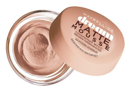 Maybelline New York Тональный крем для лица "Dream Matte Mousse", матирующий, оттенок 020, Розово-бежевый, 18 мл - 1