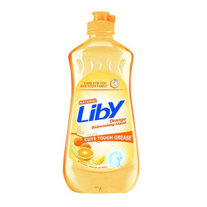 Жидкость для мытья посуды,фруктов и овощей Liby Апельсин 1,1л