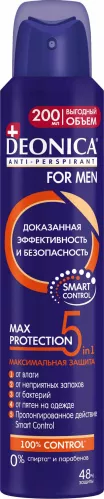 Дезодорант-антиперспирант спрей Deonica Max-protection 5в1 for MEN 200 мл – 1