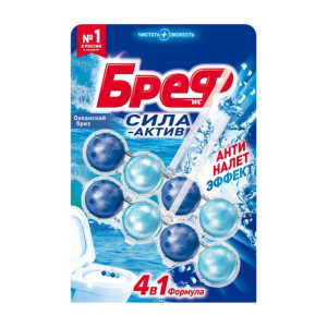 Туалетный блок Бреф Сила-Актив Океанский Бриз 2x50 гр