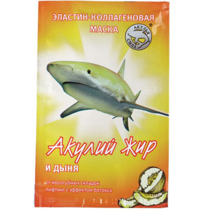 Маска для лица Акулий Жир Лифтинг Дыня Коллагеновая 10мл